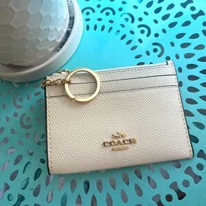Coach Mini Skinny ID Case in Signature Canvas